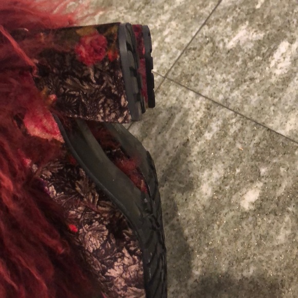 Elena embellished boot w lamb fur - Picture 5 of 7